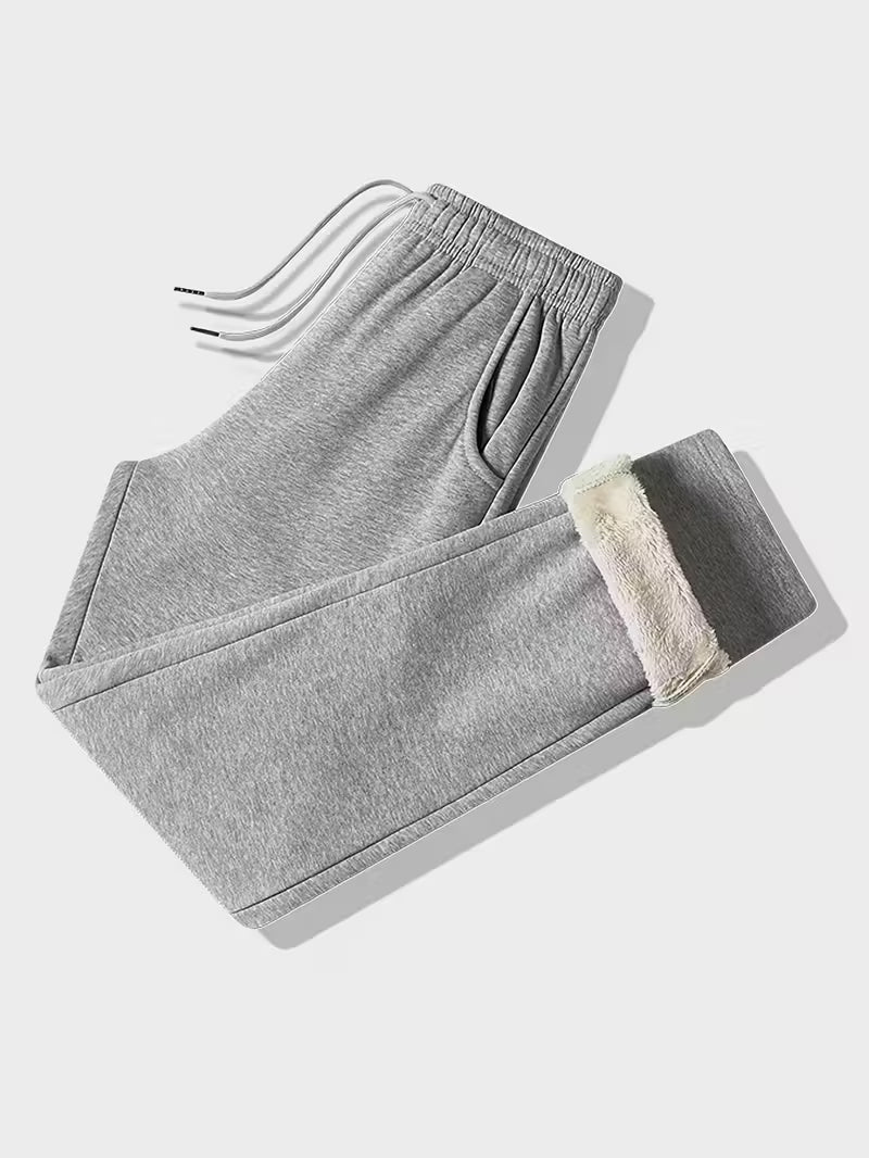 TemperFit Men’s Thick Velvet Winter Jogger Pants - Casual & Sporty